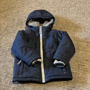 Lands End sherpa fleece lined jacket